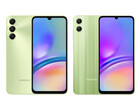 Galaxy A05s e Galaxy A05, da sinistra a destra. (Fonte: Samsung)