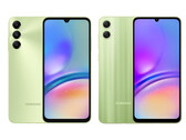 Galaxy A05s e Galaxy A05, da sinistra a destra. (Fonte: Samsung)