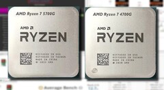 L&#039;AMD Ryzen 7 5700G offre un sorprendente miglioramento della iGPU rispetto al Ryzen 7 4700G nel benchmarking sintetico. (Fonte immagine: AMD/UserBenchmark/CPU-Z Validator - modificato)