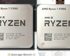 L'AMD Ryzen 7 5700G offre un sorprendente miglioramento della iGPU rispetto al Ryzen 7 4700G nel benchmarking sintetico. (Fonte immagine: AMD/UserBenchmark/CPU-Z Validator - modificato)