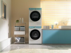 La lavatrice e l&#039;asciugatrice Samsung Bespoke AI fanno parte dell&#039;ecosistema Samsung SmartThings. (Fonte: Samsung)