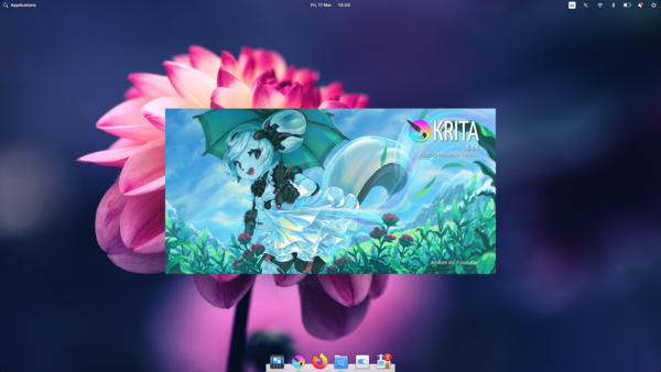 Krita 5.1 ed elementaryOS 7 si mescolano molto bene (fonte: Own)