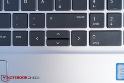 Il ProBook 450 G6 ha tasti direzionali su/giù di dimensioni dimezzate