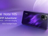 Il Redmi Note 10S nella sua nuova finitura Starlight Purple. (Fonte: Xiaomi)
