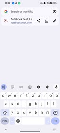 Tastiera in formato verticale (Google Gboard)