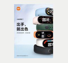 Xiaomi ha presentato il Band 7 in diversi colori. (Fonte: Xiaomi)