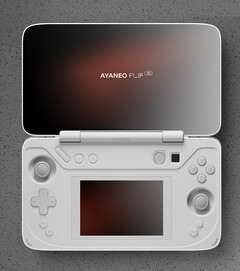AYANEO sembra aver creato una seconda versione di FLIP, dividendo il dispositivo in varianti con tastiera e con doppio schermo. (Fonte: AYANEO)