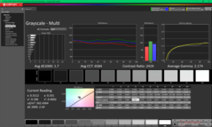 Scala di grigi dopo la calibrazione