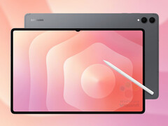 Il Galaxy Tab S11 Ultra in uno dei suoi presunti colori di lancio. (Fonte immagine: via WinFuture - modificato)