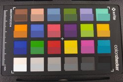 ColorChecker: il colore target è mostrato nella metà inferiore di ogni sezione