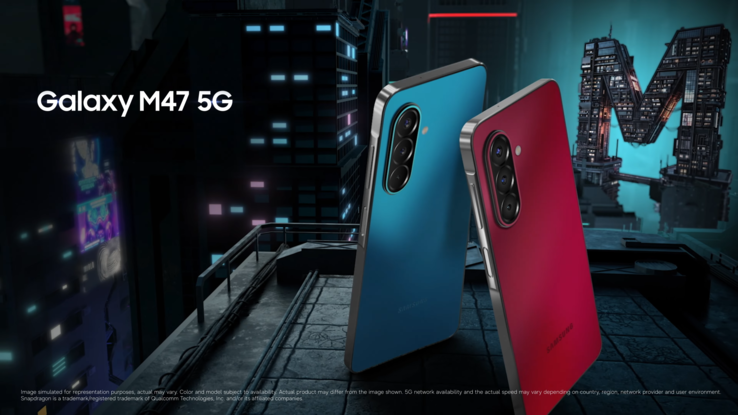 L'Galaxy M47 5G è disponibile in due varianti di colore.