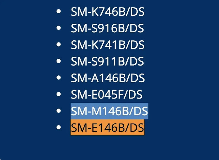 Secondo quanto riferito, i modelli Galaxy "M14 5G" e "F14 5G" sono in attesa di approvazione per la vendita in India. (Fonte: MySmartPrice)