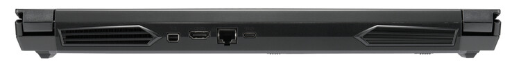 Indietro: Mini DisplayPort 1.4, HDMI 2.0, Gigabit Ethernet, USB 3.2 Gen 2 (Type-C; DisplayPort 1.4)