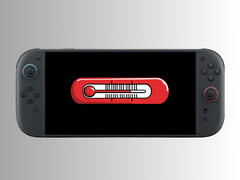 Nintendo Switch 2 con termometro (Fonte: Nintendo of America con modifiche)