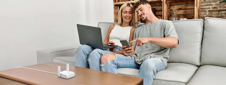 ... e a casa quando è collegato a un modem (Fonte: Asus)