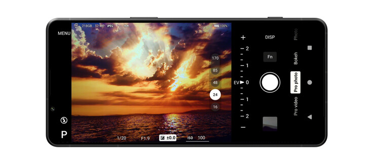 L'interfaccia utente della fotocamera di Sony sembra essere invariata rispetto a quella disponibile con l'Xperia 1 VI. (Fonte: Sony)