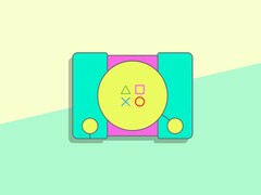 Una rappresentazione artistica della PlayStation originale della Sony.