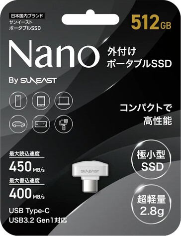 Confezione della chiavetta USB-C Suneast Nano. (Fonte: Suneast)