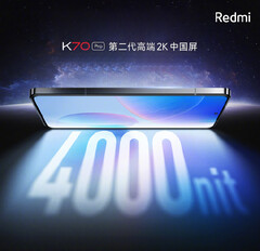 Il Redmi K70 Pro sarebbe il primo smartphone con un display da 4.000 nit. (Fonte immagine: Xiaomi)