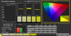 CalMAN: Saturazione del colore