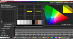 CalMAN - ColorChecker dopo la calibrazione