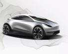 Il teaser del design iniziale della piattaforma della Model 2. (Fonte: Tesla)