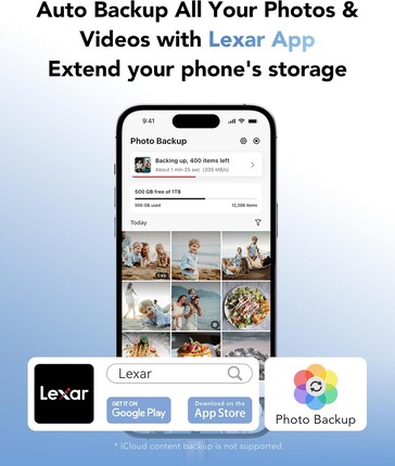 È disponibile il supporto per le app (Fonte immagine: Lexar)