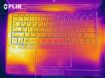 Distribuzione del calore sotto carico - lato superiroe