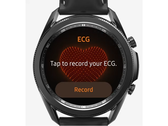 Un Galaxy Watch3 avvia un ECG. (Fonte: Samsung)
