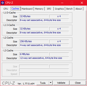 CPU-Z caches