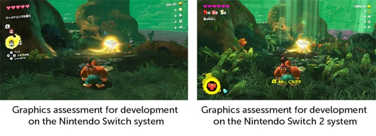 Confronto Donkey Kong Bananza come gioco Switch vs. Switch 2 (Fonte: Nintendo of America)