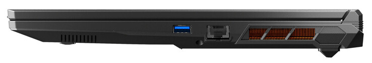 Lato destro: USB 3.2 Gen 2 (USB-A), Gigabit Ethernet