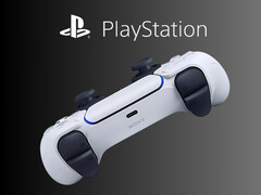 Il controller Sony PlayStation DualSense PS5 con feedback aptico (Fonte: Sony PlayStation con modifiche)