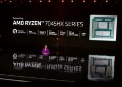 Il CEO di AMD presenta al CES 2023 la linea Dragon Range-HX basata su chiplet e destinata ai computer portatili per appassionati. (Immagine: Keynote AMD CES 2023)