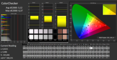 CalMAN: ColorChecker (non calibrato)