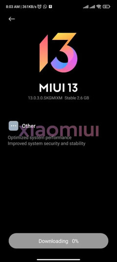 MIUI 13 per il Redmi Note 10.