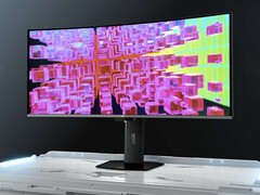 MSI MPG 341CQR dovrebbe offrire 500 nit sul 10% del pannello (10% APL) grazie al suo nuovo pannello QD-OLED Gen 5. (Fonte: MSI)