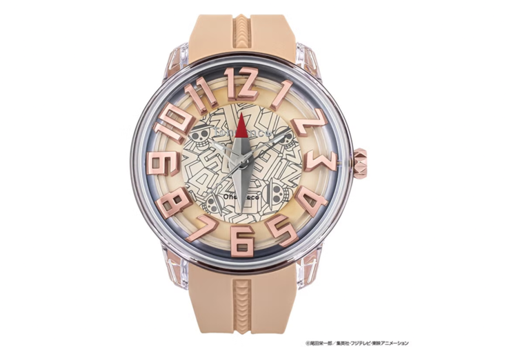 Orologio Tendence One Piece Log Pose TY023009-P con vetro bombato e lancetta centrale mobile.