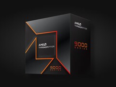 Rendering artistico della confezione della CPU AMD Ryzen Threadripper 9000X. (Fonte: AMD)