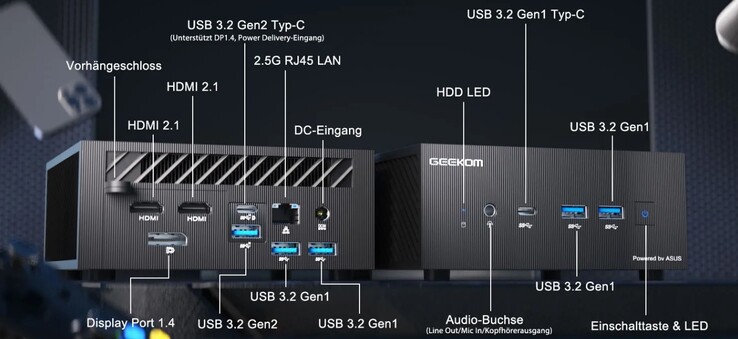 Le porte estreme del Geekom AS 5 (fonte: Geekom)