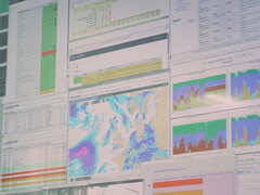 Schermata con dati meteo
