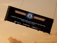 Il display del videogioco con il gameplay di Ninja Gaiden 4 che si è guadagnato il Guinness World Record (fonte: Xbox Wire)