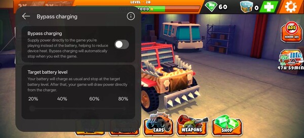 La ricarica bypass su dispositivi come il OnePlus 13R è attualmente limitata al gioco. (Fonte: OnePlus Community)