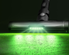 L'aspirapolvere cordless Proscenic P12 è in grado di proiettare luce sul pavimento per rivelare lo sporco (fonte: Proscenic)