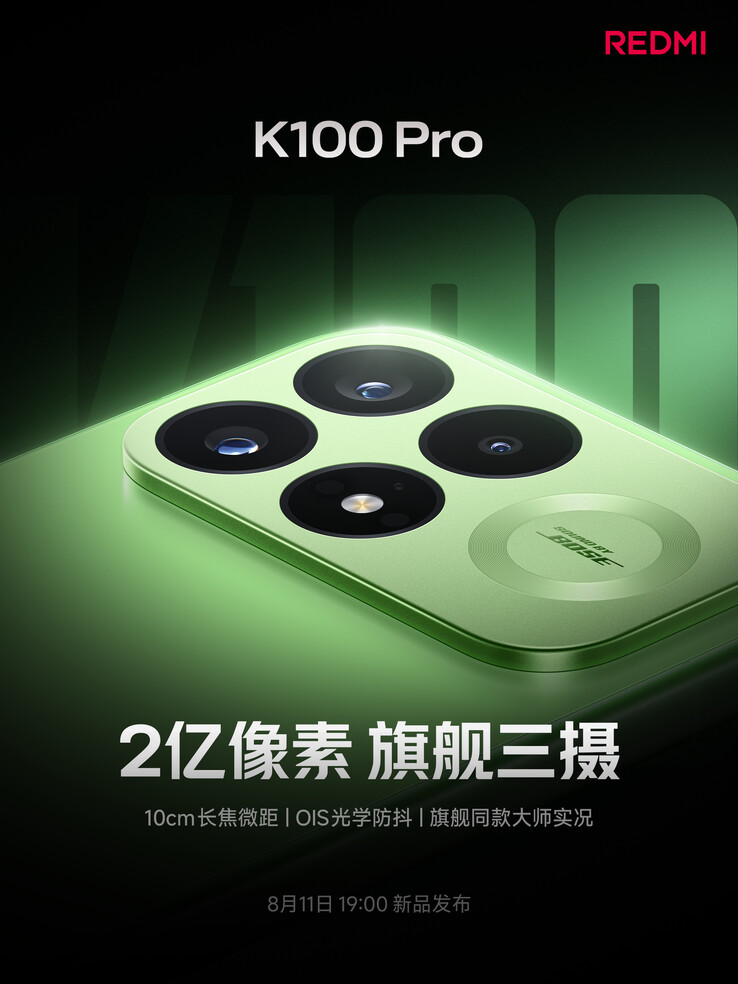Il Redmi K100 Pro è dotato di una fotocamera principale da 200 MP con stabilizzazione ottica dell’immagine (OIS).