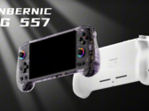 Il palmare da gioco Anbernic RG 557 sarà disponibile in due colori: viola e bianco (fonte: Anbernic)