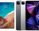 Il Mi Pad 4 Plus (L) è stato rilasciato da Xiaomi nel 2018 mentre Apple ha aggiornato il suo iPad Pro (R) nel 2021. (Fonte immagine: Xiaomi/Apple)