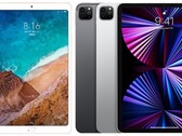 Il Mi Pad 4 Plus (L) è stato rilasciato da Xiaomi nel 2018 mentre Apple ha aggiornato il suo iPad Pro (R) nel 2021. (Fonte immagine: Xiaomi/Apple)
