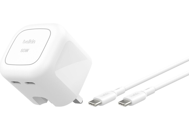 Il caricatore Belkin BoostCharge da 50 watt. (Fonte: Belkin)