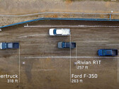 Cybertruck vs Ford F-350 vs Rivian R1T test di traino (immagine: Tesla)